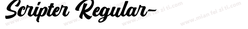 Scripter Regular字体转换